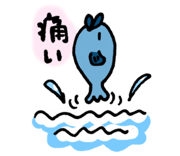 The pain gets me here. sticker #5296999