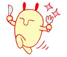 Rabbit alien Usami sticker #5297013