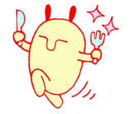 Rabbit alien Usami sticker #5297013