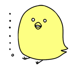 Cute chick sticker sticker #5298691