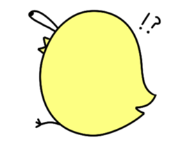 Cute chick sticker sticker #5298695