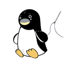 Penguin of the stuffed toy sticker #5299229