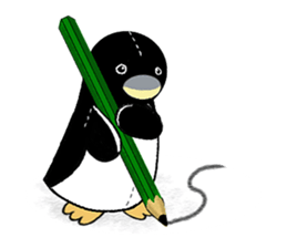 Penguin of the stuffed toy sticker #5299236