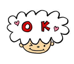 kawaii hair sticker #5299374