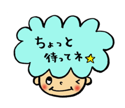 kawaii hair sticker #5299376