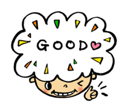 kawaii hair sticker #5299396