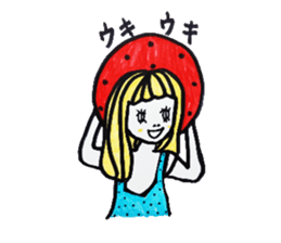 Mr. cute quire of a ribbon sticker #5300170