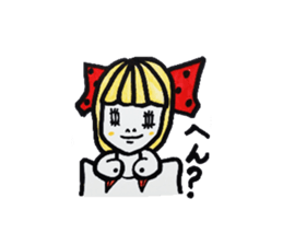 Mr. cute quire of a ribbon sticker #5300183