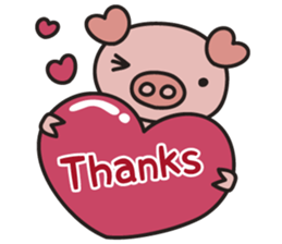 Working Pig boo sticker #5300291