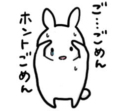 High tension rabbit!!! sticker #5301199