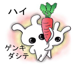 Large dark eyes of rabbits sticker #5301328