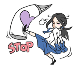 AsB - Muay Thai High School Girls sticker #5302773