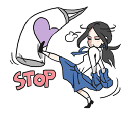 AsB - Muay Thai High School Girls sticker #5302773