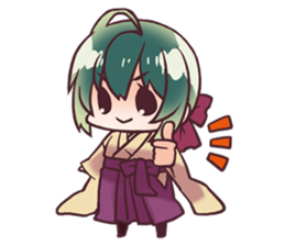 Schoolgirl of Hina and Chiyo sticker #5303404