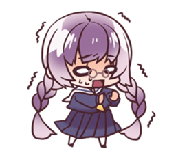 Schoolgirl of Hina and Chiyo sticker #5303434