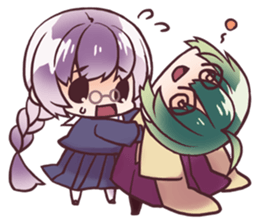 Schoolgirl of Hina and Chiyo sticker #5303439