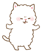 fluffy fat cat sticker #5304532