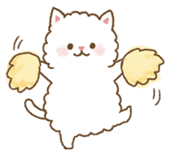 fluffy fat cat sticker #5304540