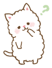 fluffy fat cat sticker #5304542