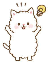 fluffy fat cat sticker #5304546