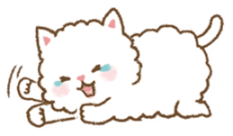 fluffy fat cat sticker #5304547