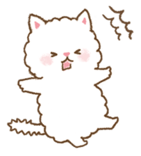 fluffy fat cat sticker #5304549