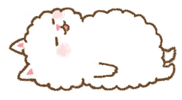 fluffy fat cat sticker #5304550