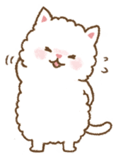 fluffy fat cat sticker #5304555