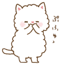 fluffy fat cat sticker #5304557