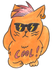 Mask cat and the neighbors sticker #5305242