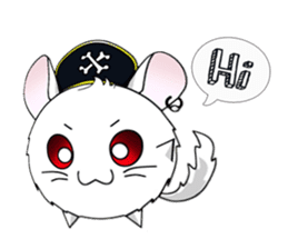 Pirate Chinchilla sticker #5306204