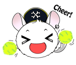 Pirate Chinchilla sticker #5306205