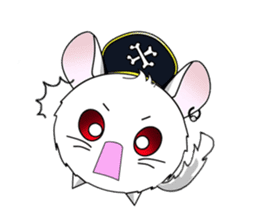 Pirate Chinchilla sticker #5306206