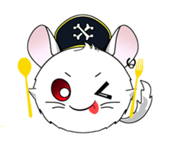 Pirate Chinchilla sticker #5306208