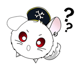Pirate Chinchilla sticker #5306210