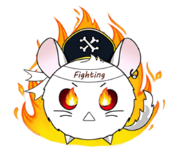 Pirate Chinchilla sticker #5306211