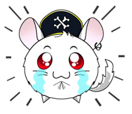 Pirate Chinchilla sticker #5306212