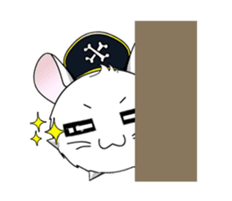 Pirate Chinchilla sticker #5306214