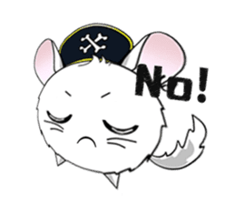 Pirate Chinchilla sticker #5306215