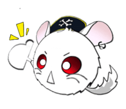Pirate Chinchilla sticker #5306219