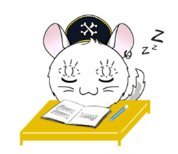 Pirate Chinchilla sticker #5306221
