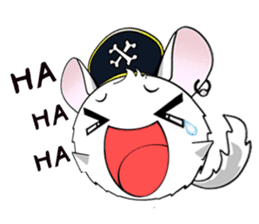 Pirate Chinchilla sticker #5306224