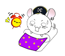 Pirate Chinchilla sticker #5306225