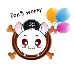 Pirate Chinchilla sticker #5306226