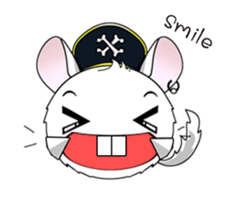 Pirate Chinchilla sticker #5306227