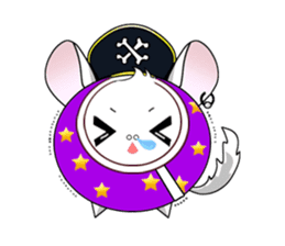 Pirate Chinchilla sticker #5306229
