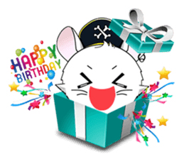 Pirate Chinchilla sticker #5306233