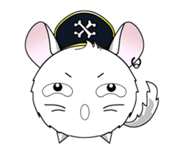Pirate Chinchilla sticker #5306234