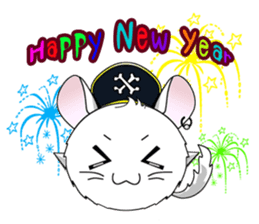 Pirate Chinchilla sticker #5306235