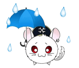 Pirate Chinchilla sticker #5306237